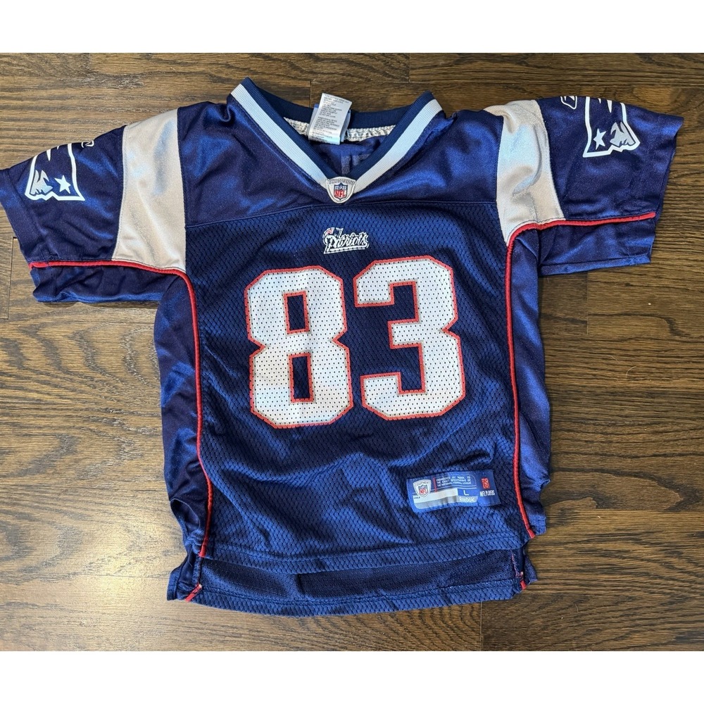 Reebok Wes Welker New England Patriots Youth Toddler NFL Jersey Size 7 Large